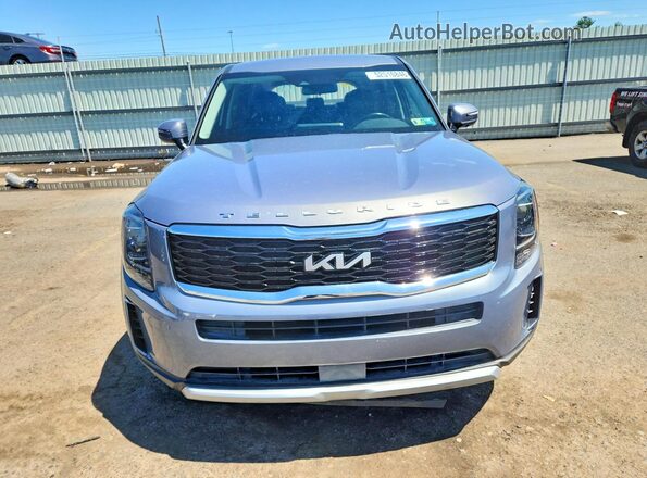 5XYP24HC9NG217370 2022 KIA TELLURIDE Silver წინა ხედი