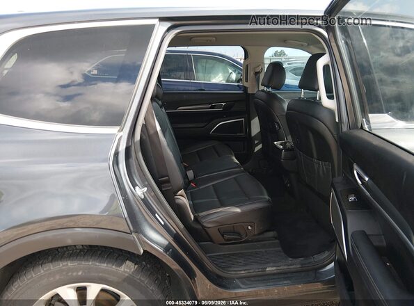 5XYP2DHC1MG148527 2021 KIA TELLURIDE Gray Widok naklejki z numerem VIN