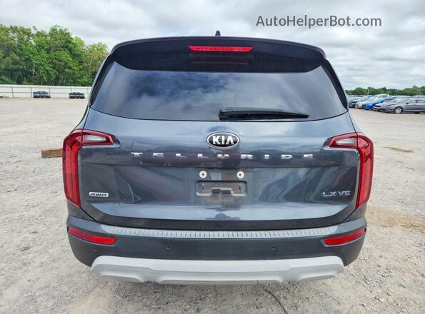 5XYP2DHC2MG183495 2021 KIA TELLURIDE Gray Rear view