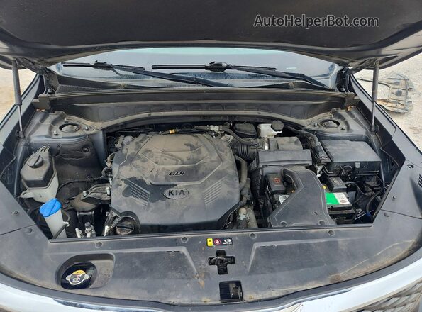 5XYP2DHC2MG183495 2021 KIA TELLURIDE Gray Engine compartment view