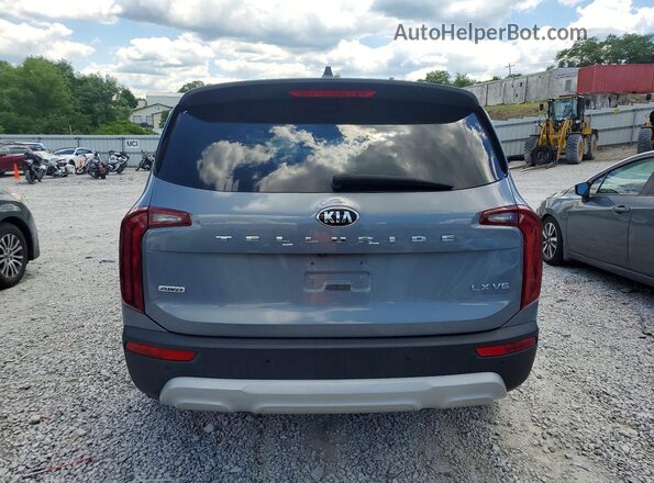 5XYP2DHC6MG155246 2021 KIA TELLURIDE Gray უკანა ხედი