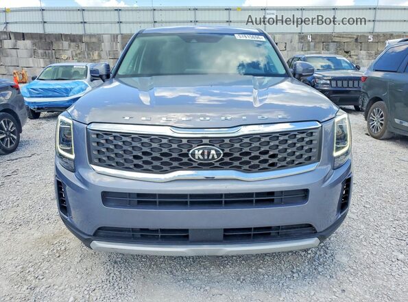 5XYP2DHC6MG155246 2021 KIA TELLURIDE Gray წინა ხედი