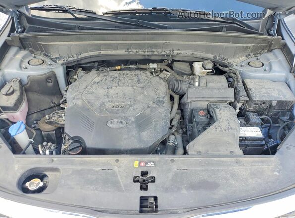 5XYP2DHC6MG155246 2021 KIA TELLURIDE Gray ძრავის განყოფილების ხედი