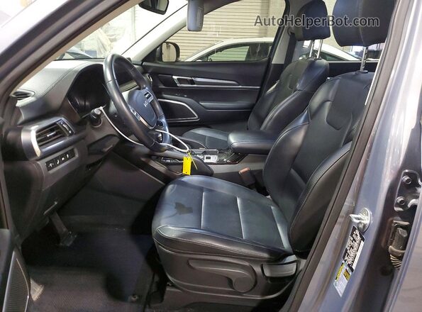 5XYP2DHC6NG212725 2022 KIA TELLURIDE Gray წინა სალონის ხედი