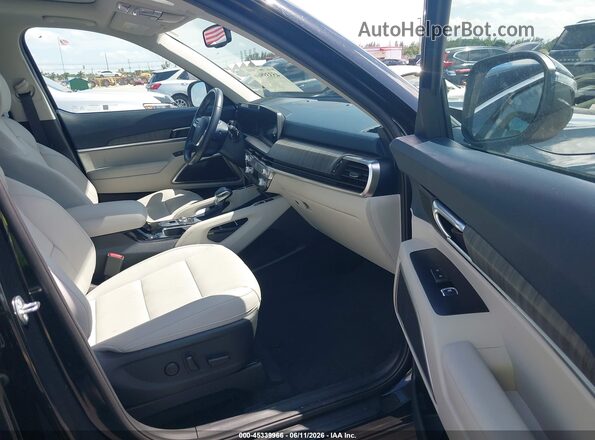 5XYP34GC5SG648282 2025 KIA TELLURIDE Black Front interior view