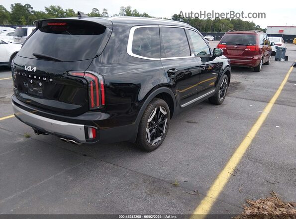 5XYP34GC9RG482150 2024 KIA TELLURIDE Black უკანა მარჯვენა