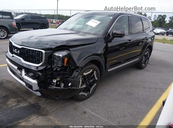 5XYP34GC9RG482150 2024 KIA TELLURIDE Black წინა მარცხენა ხედი სამი მეოთხედიდან