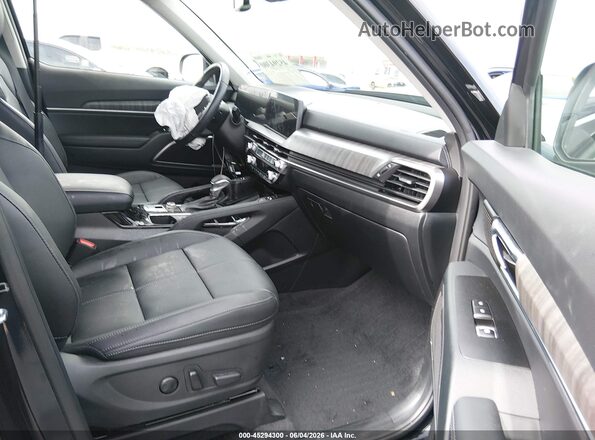 5XYP34GCXSG653901 2025 KIA TELLURIDE Black Widok wnętrza z przodu
