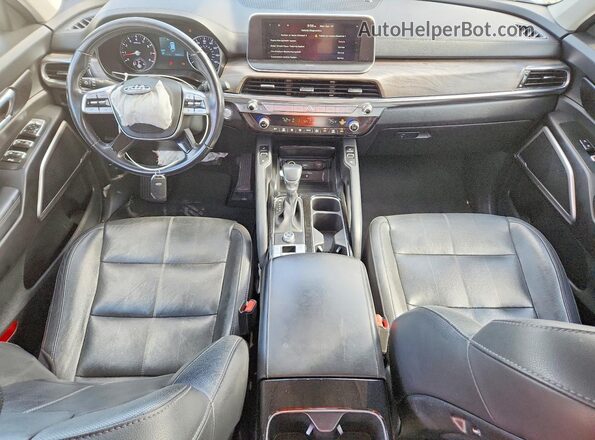 5XYP34HC0LG071306 2020 KIA TELLURIDE Black Առջևի վահանակի տեսք