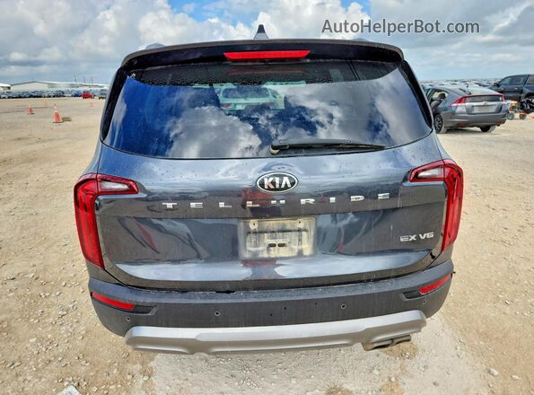 5XYP34HC0MG125611 2021 KIA TELLURIDE Угольный Вид сзади