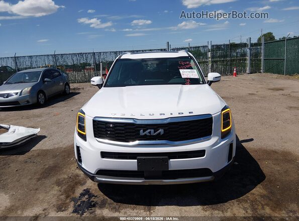 5XYP34HC0NG213432 2022 KIA TELLURIDE White Vista del cuadro de instrumentos