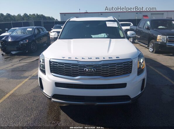 5XYP34HC1MG175689 2021 KIA TELLURIDE White ხელსაწყოთა პანელის ხედი
