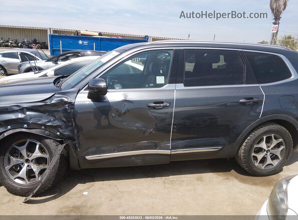 5XYP34HC2NG272420 2022 KIA TELLURIDE Gray Widok wnętrza 360 stopni