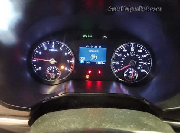 5XYP34HC2NG299553 2022 KIA TELLURIDE Blue Vista del cuadro de instrumentos