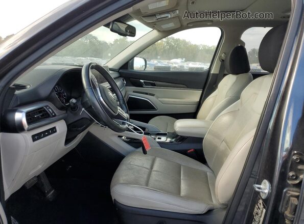 5XYP34HC3MG190663 2021 KIA TELLURIDE Blue Front interior view