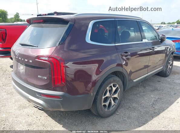 5XYP34HC4LG001324 2020 KIA TELLURIDE Фиолетовый Задняя правая четверть