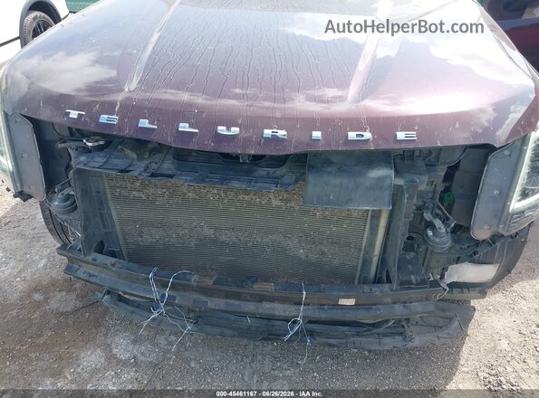 5XYP34HC4LG001324 2020 KIA TELLURIDE Фиолетовый Вид спереди