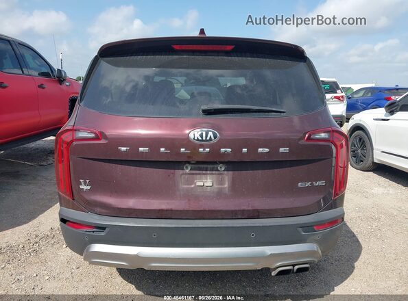 5XYP34HC4LG001324 2020 KIA TELLURIDE Фиолетовый 