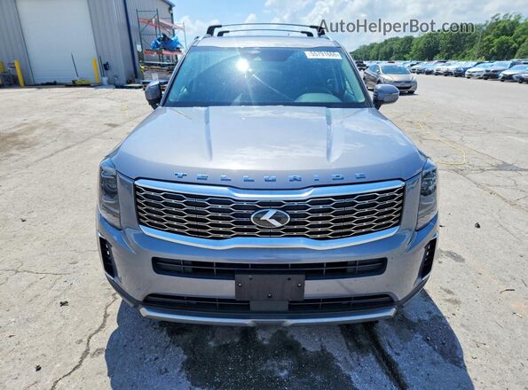 5XYP34HC4LG001582 2020 KIA TELLURIDE Blue Вид спереду