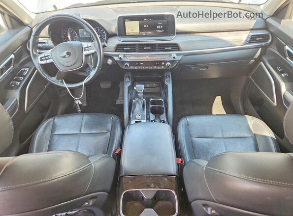 5XYP34HC4LG001582 2020 KIA TELLURIDE Blue Вид панелі приладів