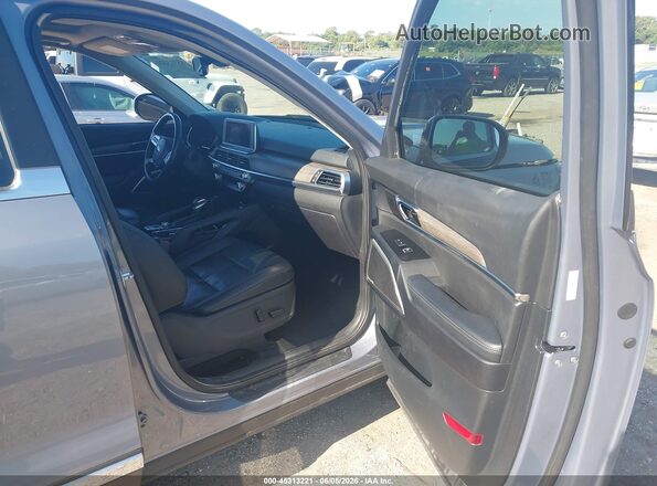 5XYP34HC4MG173659 2021 KIA TELLURIDE Серый Вид салона спереди