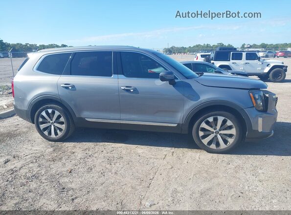 5XYP34HC4MG173659 2021 KIA TELLURIDE Серый Вид задней части салона