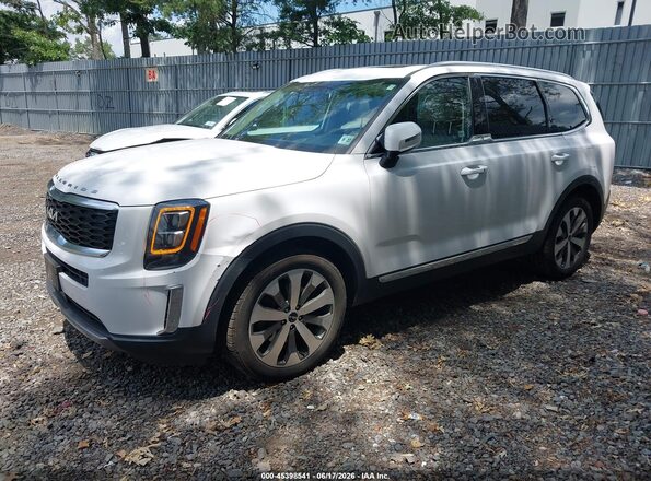 5XYP34HC4NG320189 2022 KIA TELLURIDE White Vista tres cuartos delantera izquierda