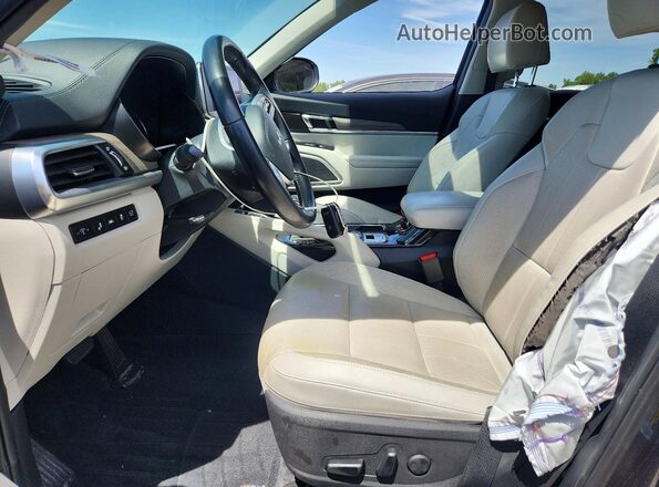 5XYP34HC5NG239654 2022 KIA TELLURIDE Gray Widok wnętrza z przodu