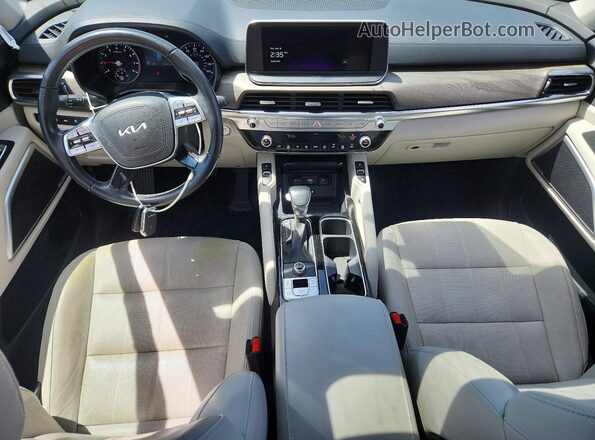 5XYP34HC5NG239654 2022 KIA TELLURIDE Gray Widok deski rozdzielczej