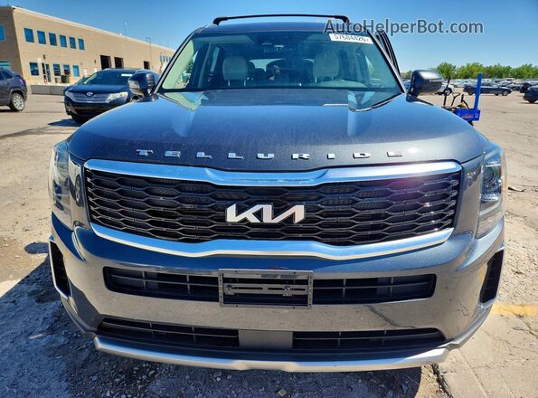 5XYP34HC5NG239654 2022 KIA TELLURIDE Gray Widok z przodu
