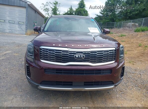 5XYP34HC8LG067519 2020 KIA TELLURIDE Red Vista interior trasera