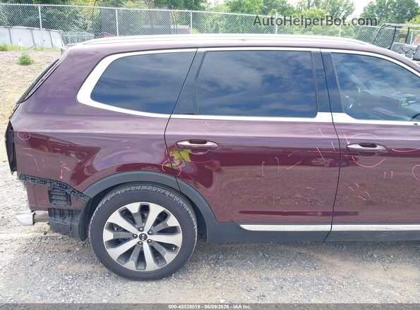 5XYP34HC8LG067519 2020 KIA TELLURIDE Red Vista del cuadro de instrumentos