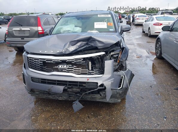 5XYP34HC8LG076821 2020 KIA TELLURIDE Gray Вид ззаду