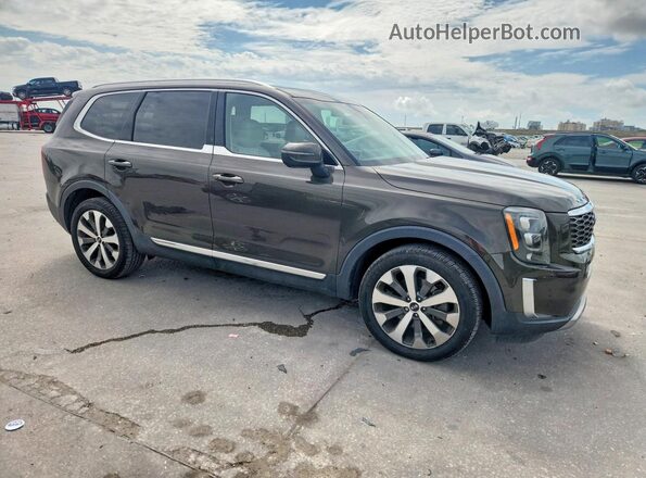 5XYP34HC8MG138896 2021 KIA TELLURIDE Brown 
