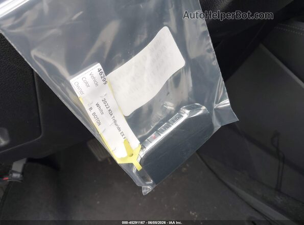 5XYP34HC8NG311446 2022 KIA TELLURIDE White Vista del salpicadero