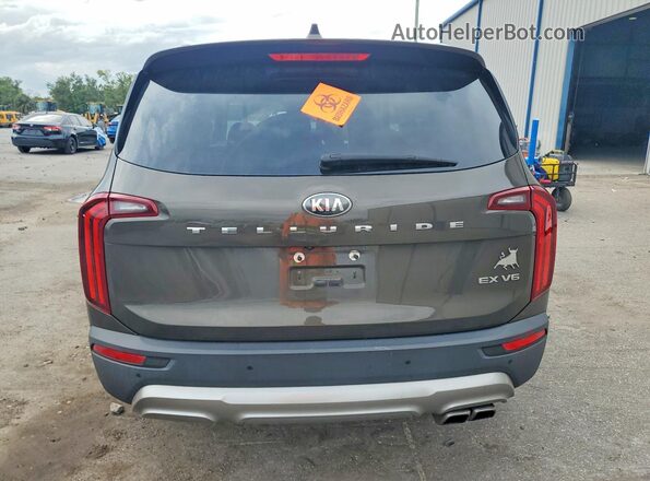 5XYP34HC9LG011833 2020 KIA TELLURIDE Green Rear view