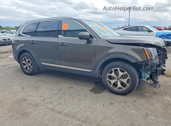 5XYP34HC9LG011833 2020 KIA TELLURIDE Green Front right