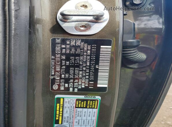 5XYP34HC9LG011833 2020 KIA TELLURIDE Green 360 interior view