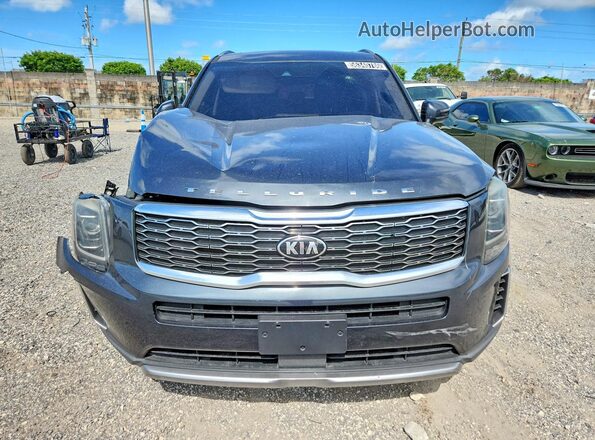 5XYP34HC9LG043293 2020 KIA TELLURIDE Charcoal Front view