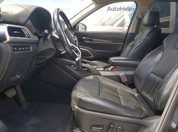 5XYP34HC9LG043293 2020 KIA TELLURIDE Charcoal Front interior view