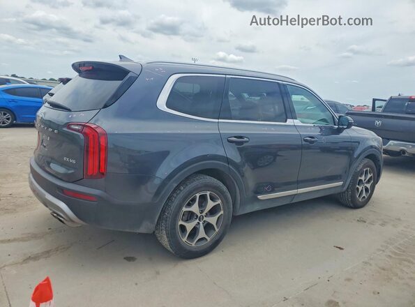 5XYP34HC9MG149468 2021 KIA TELLURIDE Серый Задняя правая четверть