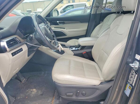 5XYP34HC9MG149468 2021 KIA TELLURIDE Серый Вид салона спереди
