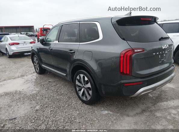 5XYP34HC9NG264475 2022 KIA TELLURIDE Gray Trasero izquierdo