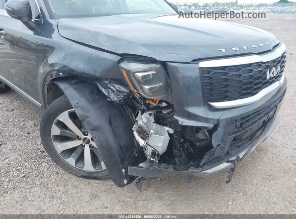 5XYP34HC9NG264475 2022 KIA TELLURIDE Gray Vista frontal