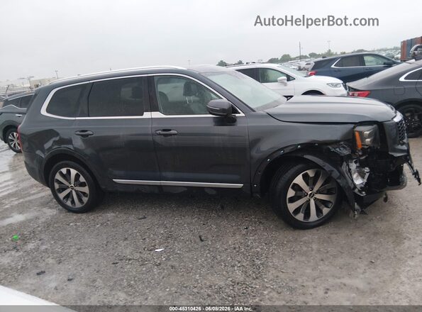 5XYP34HC9NG264475 2022 KIA TELLURIDE Gray Vista del cuadro de instrumentos
