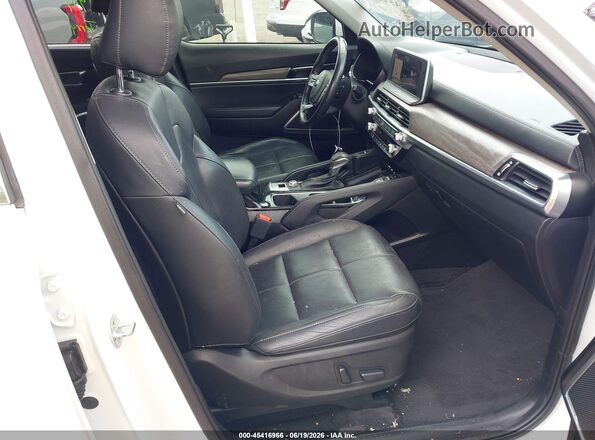 5XYP34HCXLG024557 2020 KIA TELLURIDE White Вид салону спереду