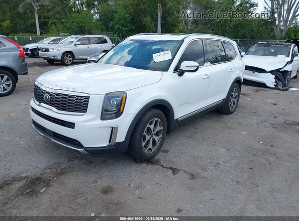 5XYP34HCXLG024557 2020 KIA TELLURIDE White Передня ліва чверть