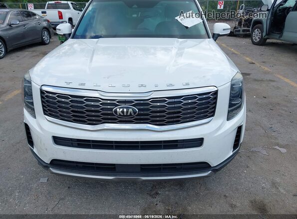 5XYP34HCXLG024557 2020 KIA TELLURIDE White Вид задньої частини салону