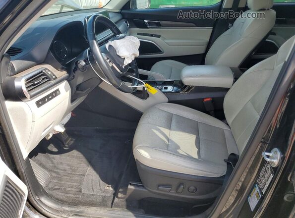 5XYP34HCXLG092809 2020 KIA TELLURIDE Black წინა სალონის ხედი