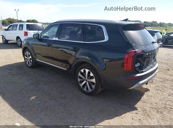 5XYP34HCXMG159085 2021 KIA TELLURIDE Black Trasero izquierdo